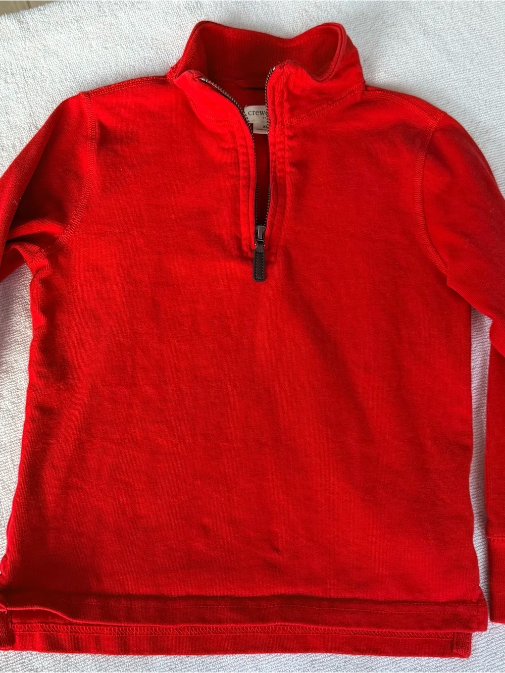 J. Crew Bright Red Kids' Half-Zip Pullover